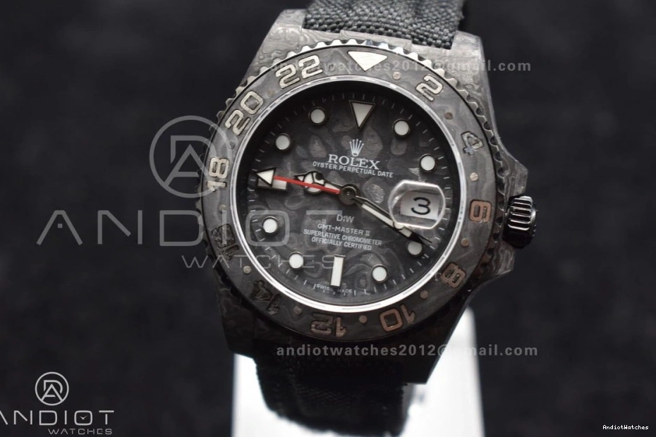 Black Black Practical Dial CHS 423 Black SA3186 Nylon Edition GMT OMF Strap DIW on Carbon Best All 1123